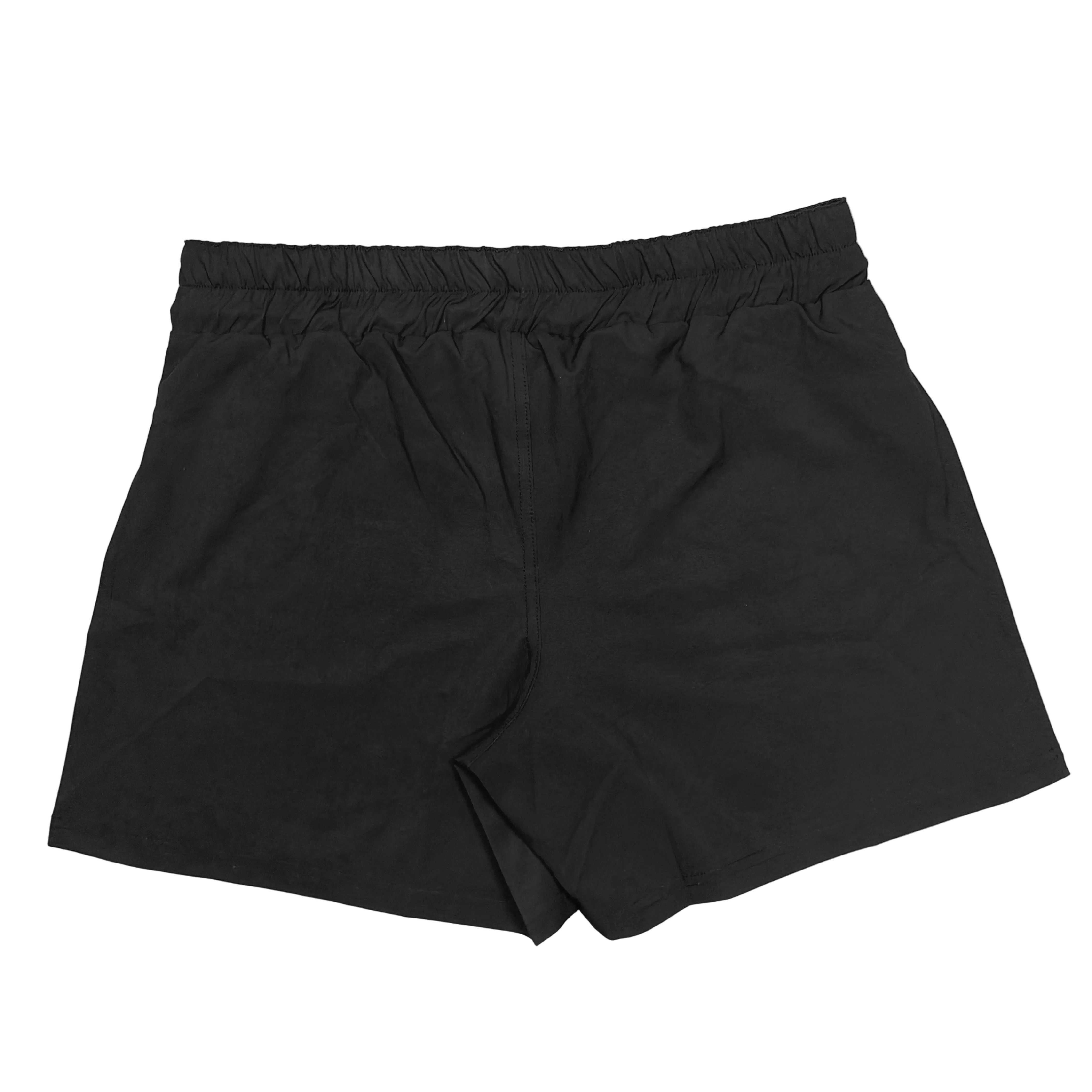 Black High Split MMA Shorts